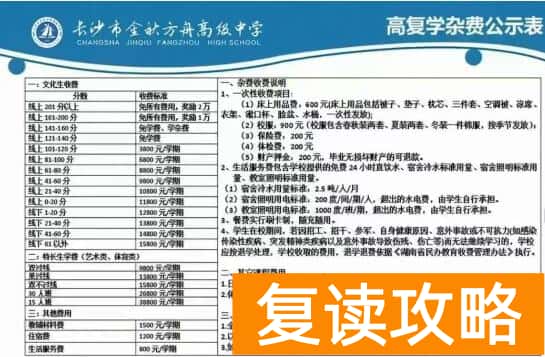湖南2026复读学校排名及费用 长沙复读学校推荐